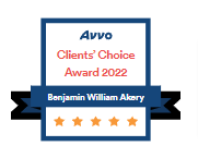 Ben Akery Avvo Clients' Choice Award 2022