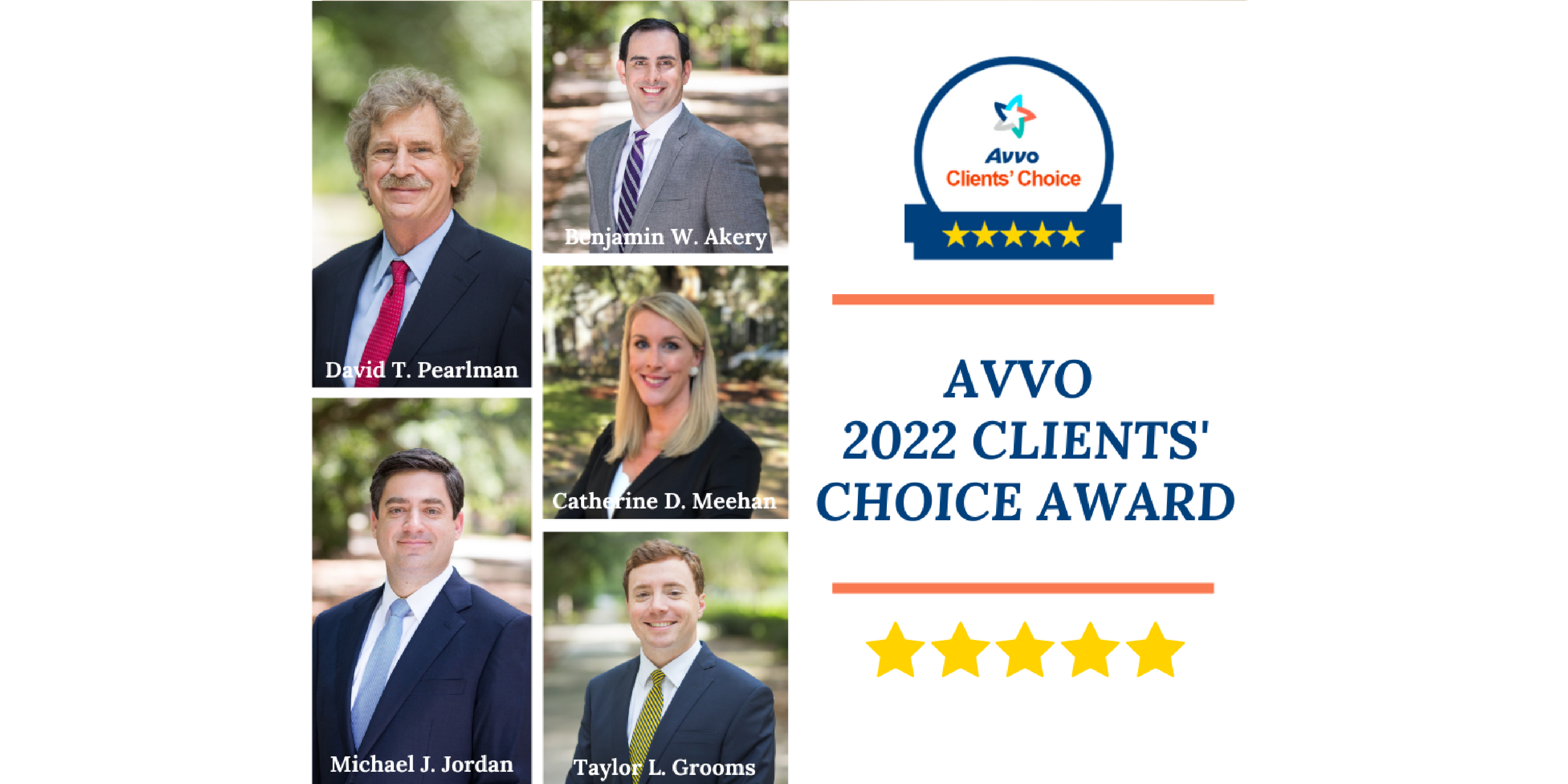 Five Steinberg Law Firm Attorneys Receive Avvo’s 2022 Clients’ Choice Award